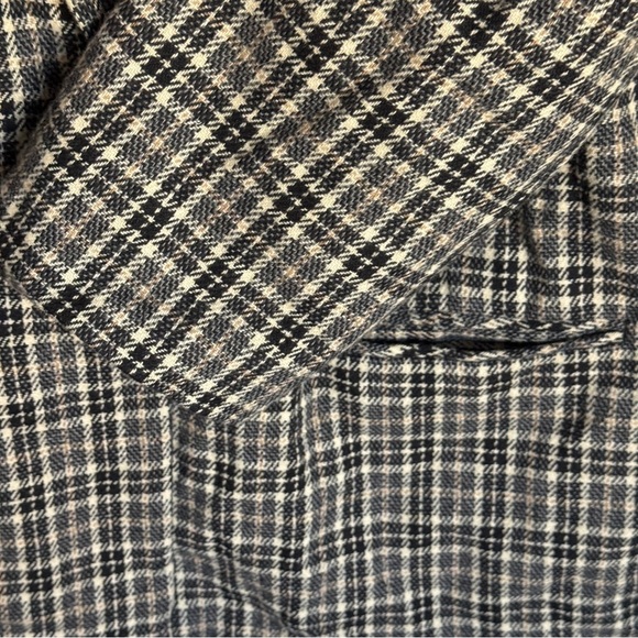 Sag Harbor Woman Brown Plaid Blazer Size 18 - Picture 4 of 8